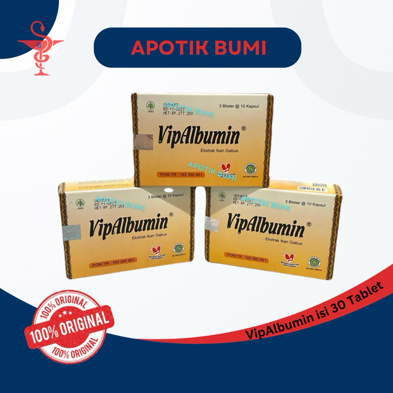 VipAlbumin Ekstrak Ikan Gabus isi 30