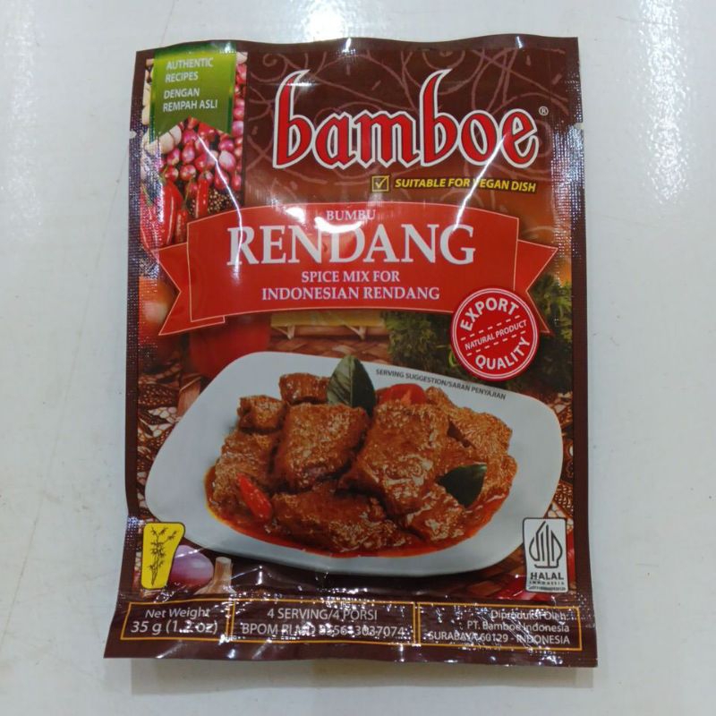 

Bamboe Bumbu Instan Rendang 35g