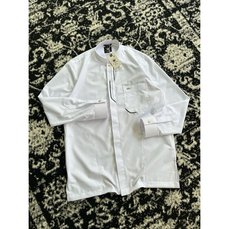 Kemeja Koko Casual Pria Abbah Moslem Emir serius