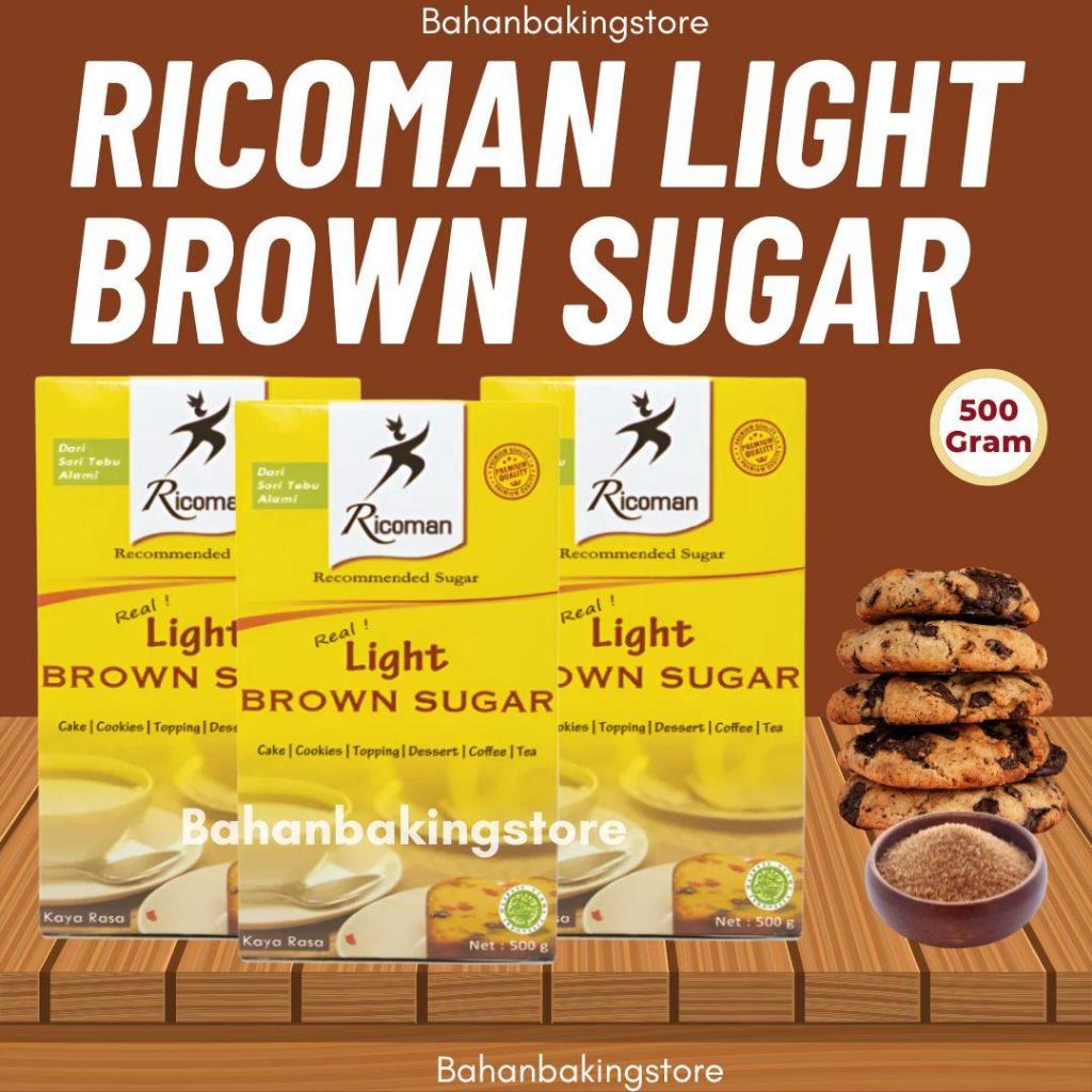 

Ricoman Light Brown Sugar 500 Gram Cocok Untuk Campuran Soft Cookies