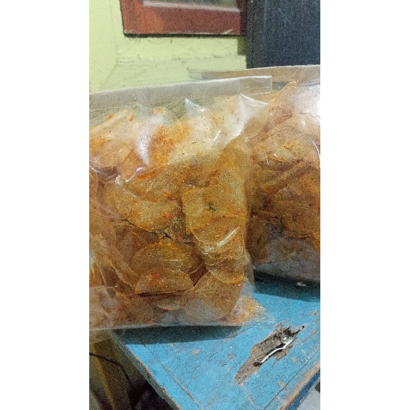 

Kripik Kaca (Kripca) Rasa Pedas jeruk cabai Asli 250 gram