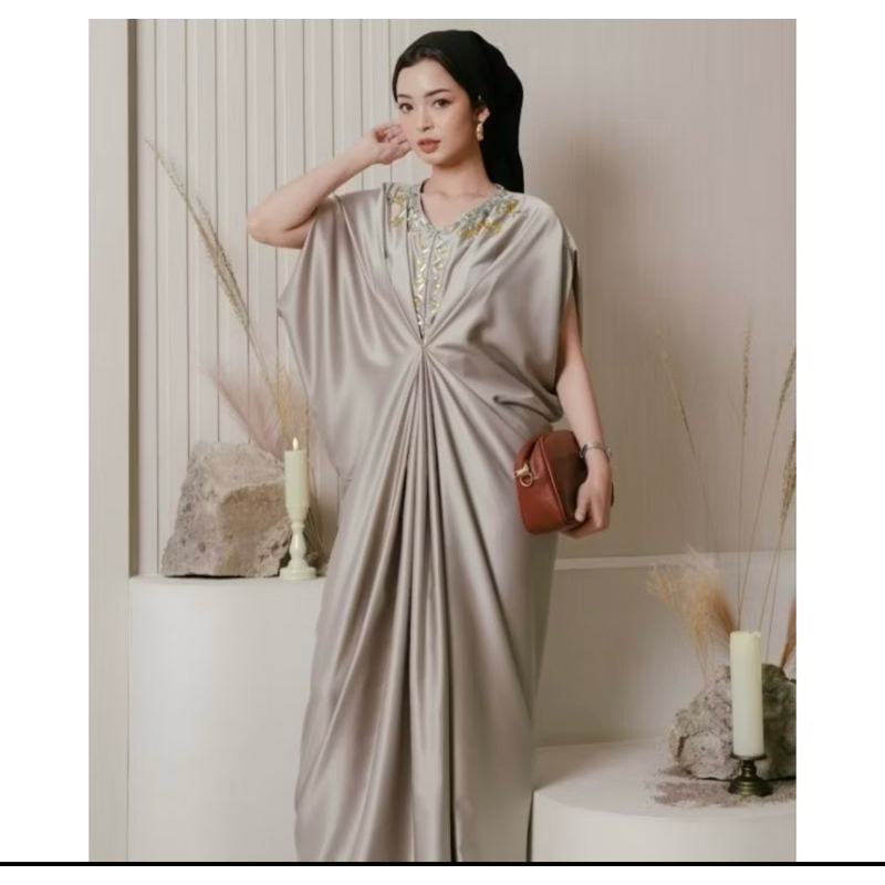 DRESS WANITA/KAFTAN/EID DRESS - AZZURA KAFTAN Payet -Preloved kaftan