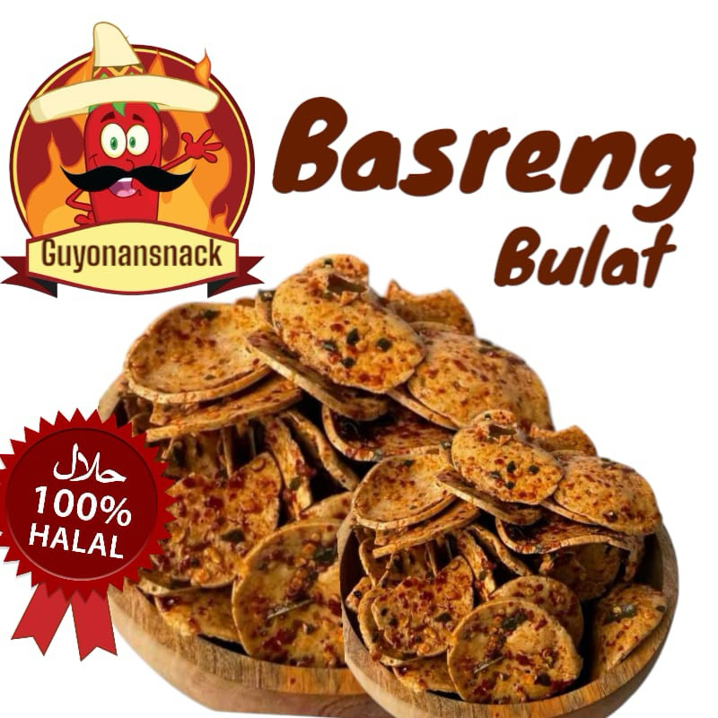 

Basreng Bulat pedas Daun jeruk 250gram Basreng kriuk khas bandung