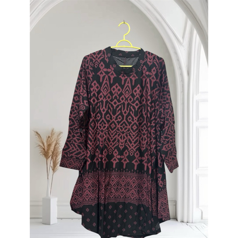 Tunik muslim fashion bahan calvin jeans ukuran kecil