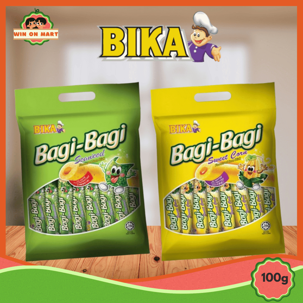 

Snack | Bika Bagi Bagi Corn Stick 100gr | Sweet Corn | Seaweed