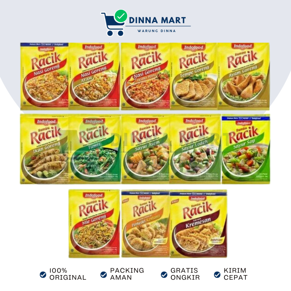 

Bumbu Racik Indofood Lengkap – Ayam, Nasi Goreng, Sayur, Sop, Tempe, Ikan – Bumbu Instan Siap Pakai