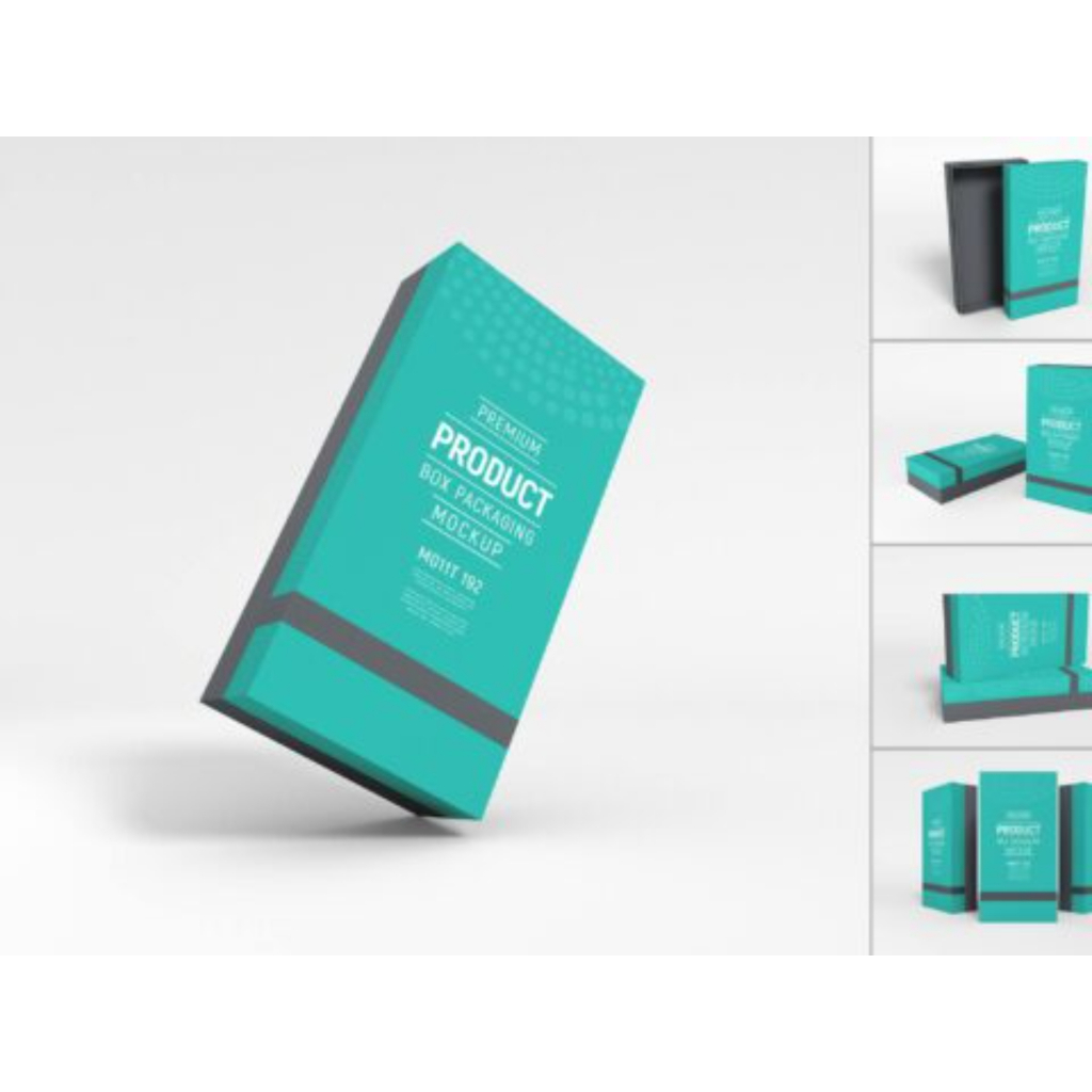 About Paper Product Box Packaging Mockup Graphic