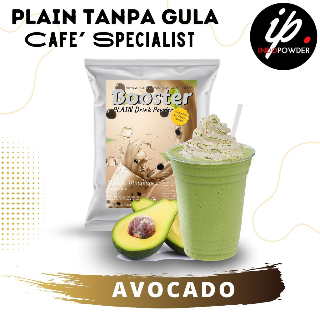 

IP Bogor - Bubuk Minuman Plain Tanpa Gula Rasa AVOCADO 1Kg Untuk Cafe, Waralaba dan Resto