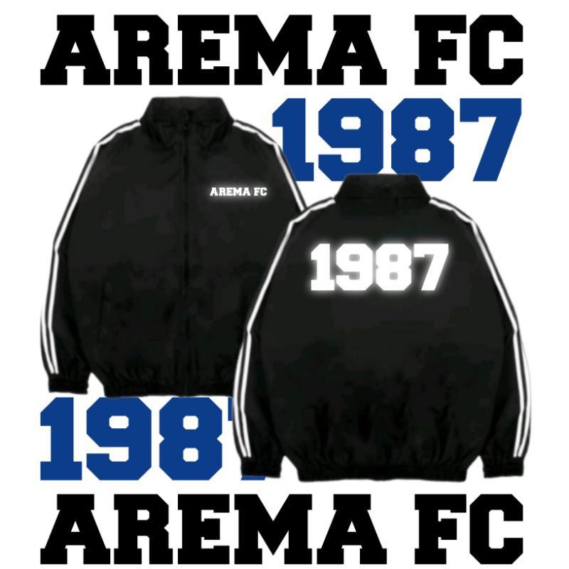 RA Tracktop "Arema Reflektif" Jaket Arema/Jaket Bola/Jaket Suporter/Jaket Bola/Jaket Ultras/Jaket Ho