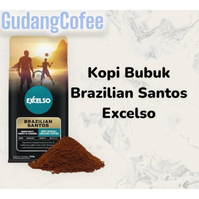 

Kopi Excelso Brazillian Santos Bubuk 200g