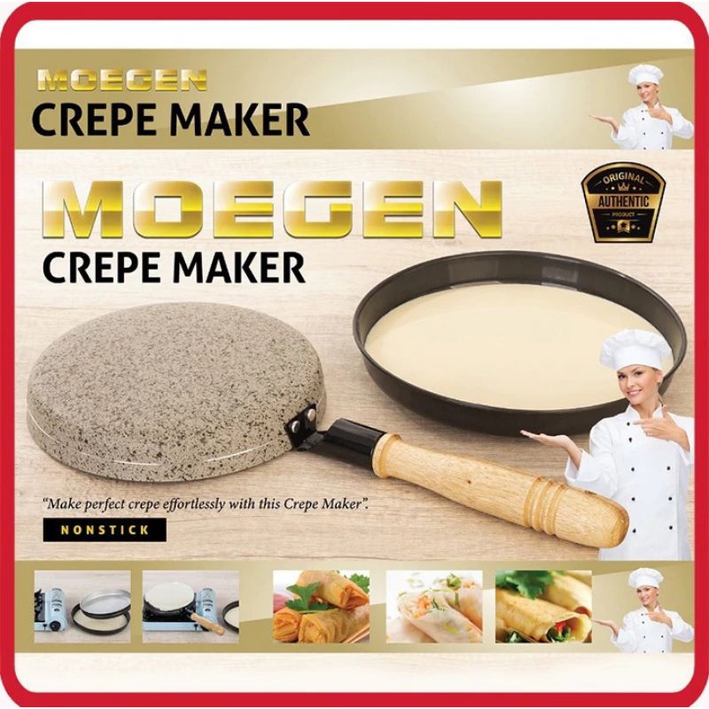 Moegen Crepe Maker/Crepes Maker/Crepes Wajan Kwalik Terbalik/ Teflon Crepes Moegen/Bistro/Q2