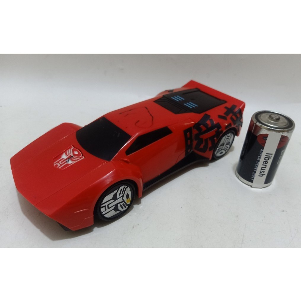 Dickie toys hasbro transformers robots in disguise sideswipe vehicle robot figure transformers rid