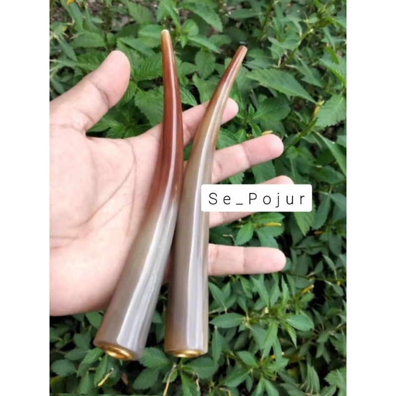 ONCE PIPA TANDUK KERBAU HITAM BULE SUPER PANJANG 14-16cm
