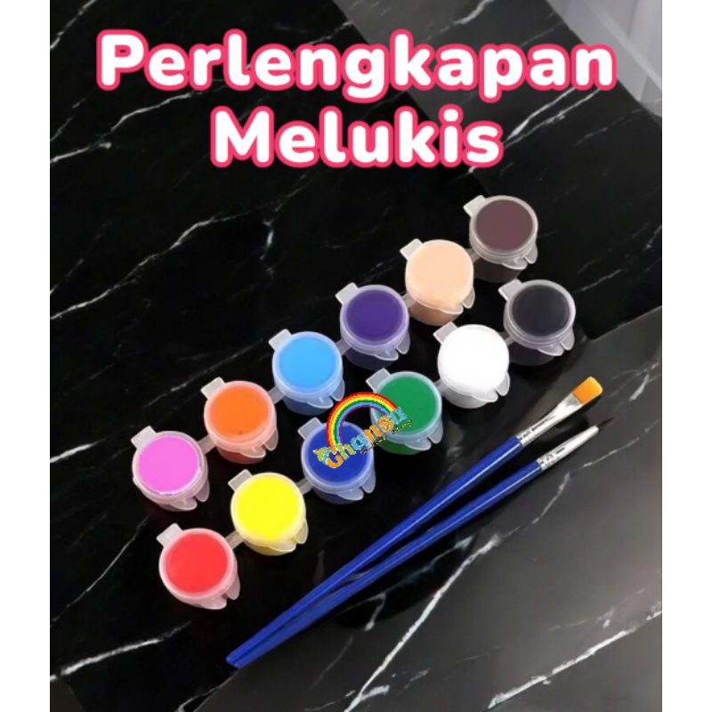 

melukis | cat akrilik | kuas lukis | palet | stand kanvas | tripod kanvas | pensil lukis