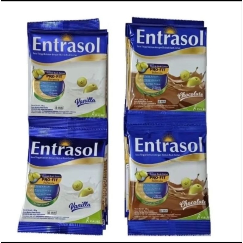 

Entrasol sachet 10 × 20 Gr Vanila Coklat / Entrasol Renceng Vanila Coklat