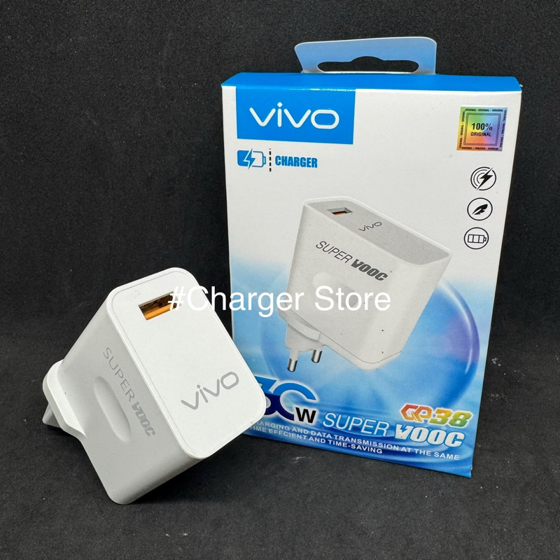 Adaptor Batok Charger Vivo 30W Fast Charging Pengisian Cepat Fast Dan VOOC