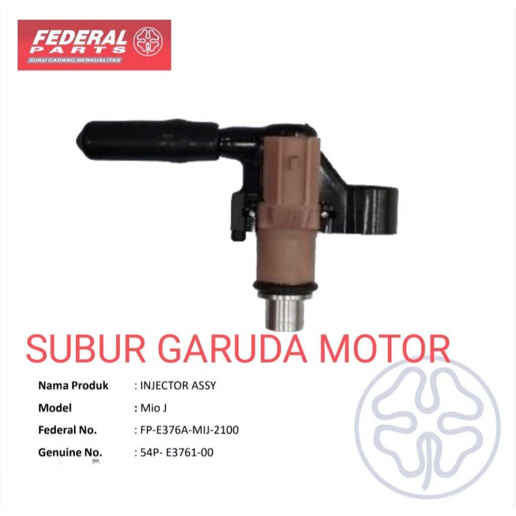 INJECTOR ASSY MIO J MIO GT LAMA 113 CC MERK FEDERAL INJEKTOR KUALITAS ORISINIL ASTRA OTOPARTS
