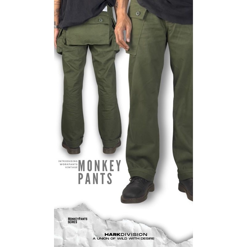Celana Cargo monkey Pants