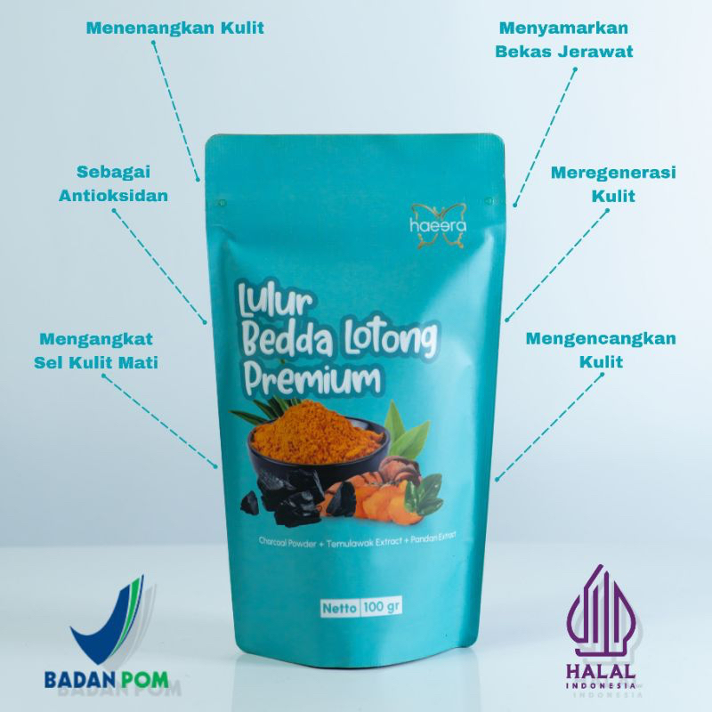 [BPOM HALAL] LULUR BEDDA LOTONG PREMIUM BEDAK LOTONG REMPAH HITAM HALAL VIRAL ASLI