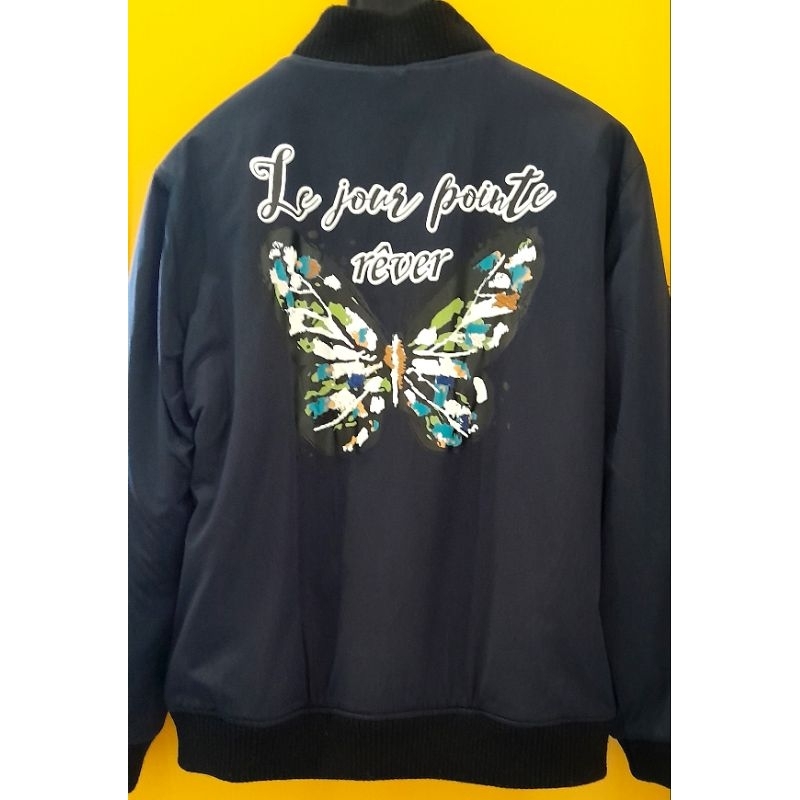 Jaket Bomber Sherpa Reversible Second