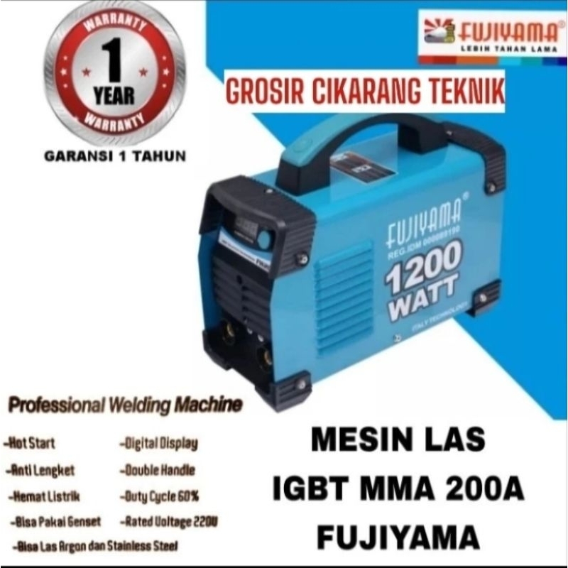mesin las fujiyama FW 200 MMA 1200 WATT ORIGINAL FUJIYAMA