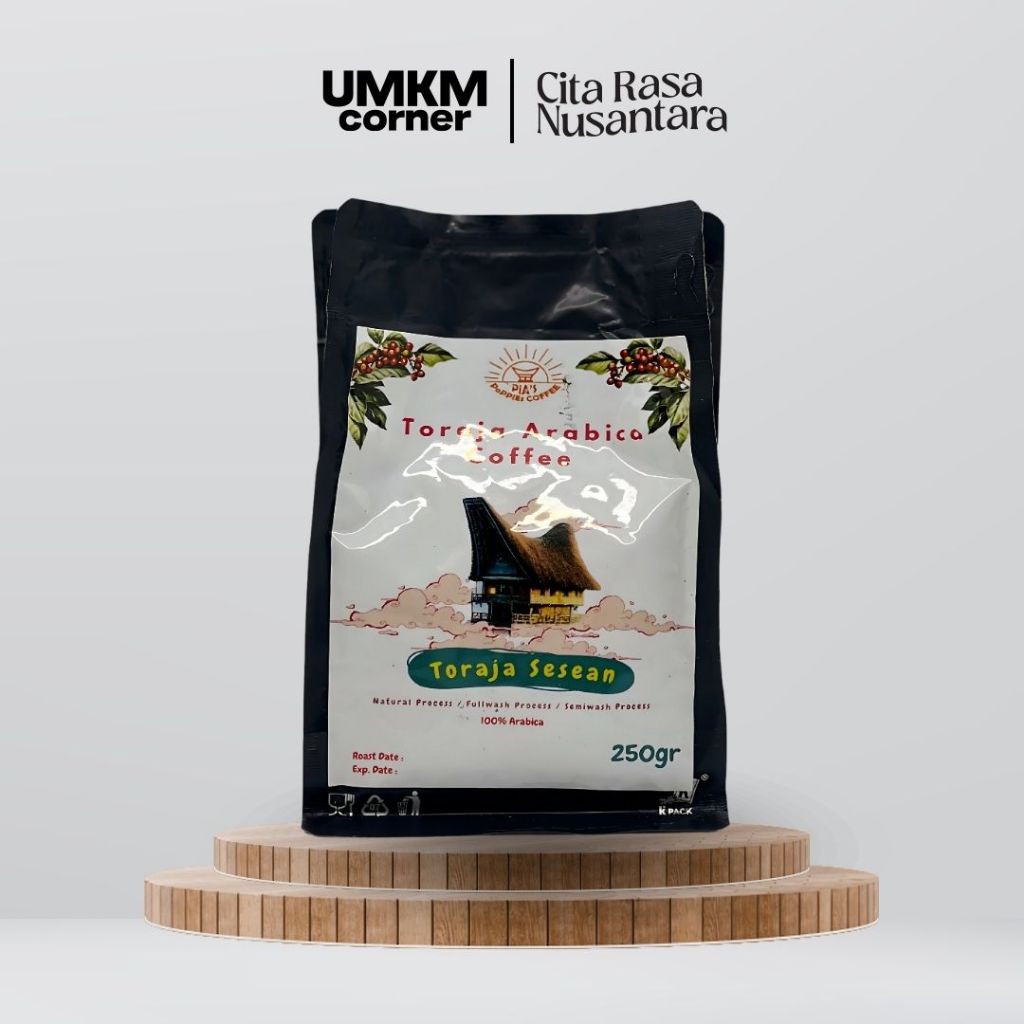 

Pia's Poppies Coffee / Toraja Sesean / 100% Arabika / Kopi Enak