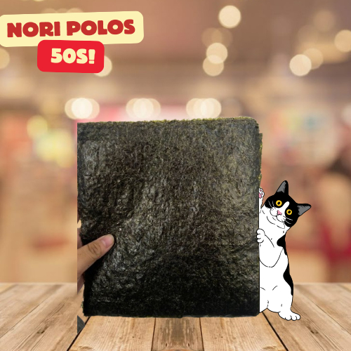 

SUSHI NORI POLOS 50 LEMBAR GRADE C / SAKAO NORI / YAKINORI / NORI GIMBAB (RL)