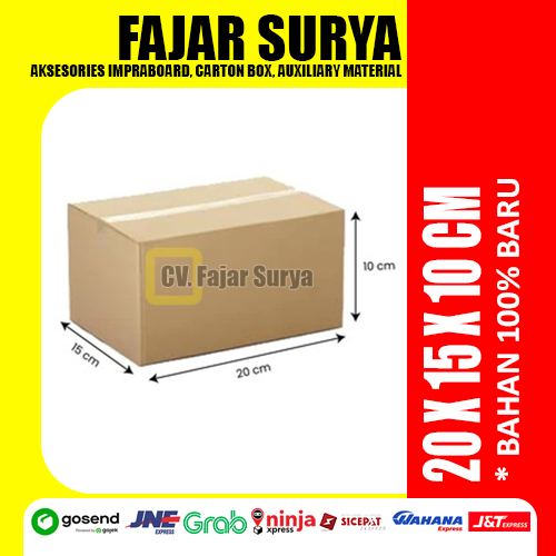 

Karton Box Murah Berkualitas Bekasi (20x15x10cm) Bahan Baru 100%