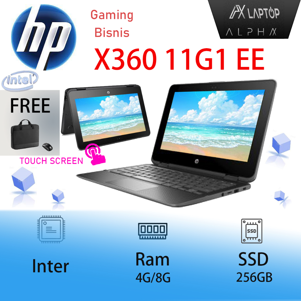 Laptop Murah HP Probook X360 11G1 EE 11G2 EE Celeron N3350 Pentium N4200 i5-7Y54 M3-7Y30 RAM 4/8G RA