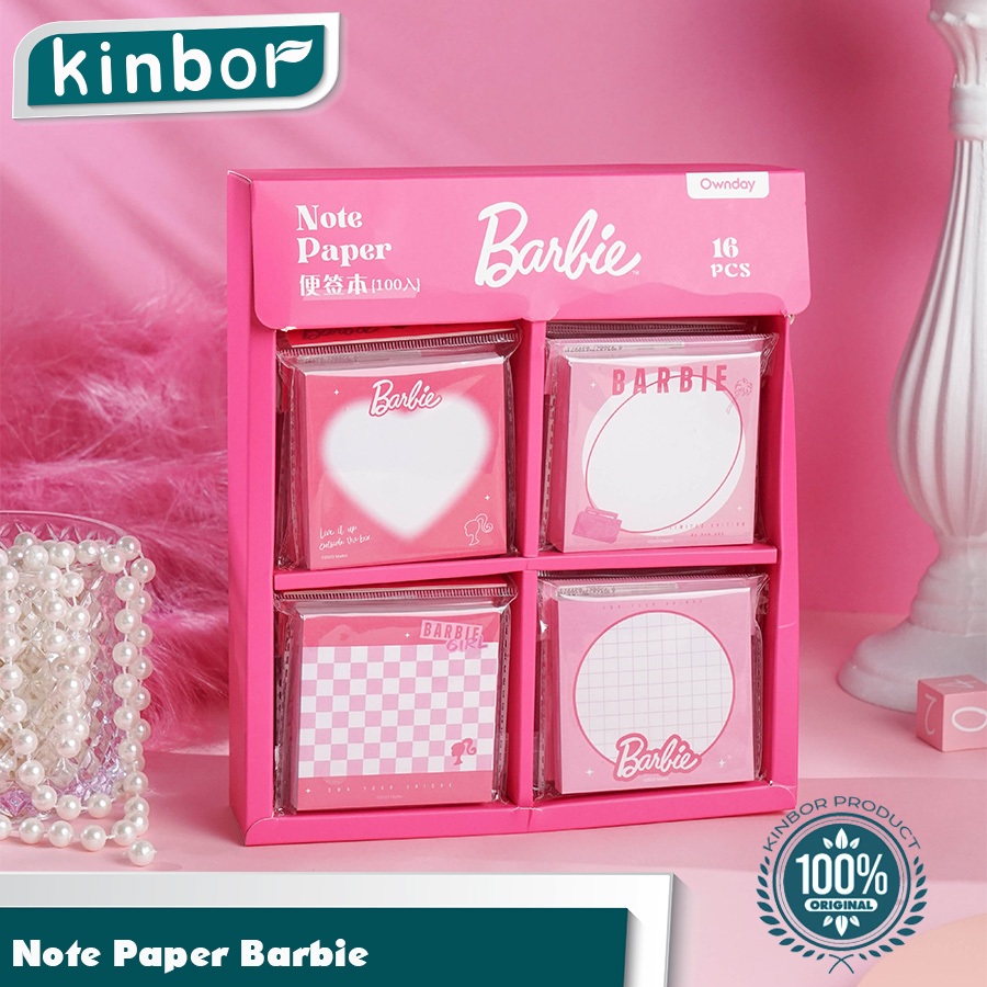 

Catatan Memo Tempel Motif/ Sticky Note Cute Paper Motif Barbie/ Memo Stick Karakter Anak Perempuan