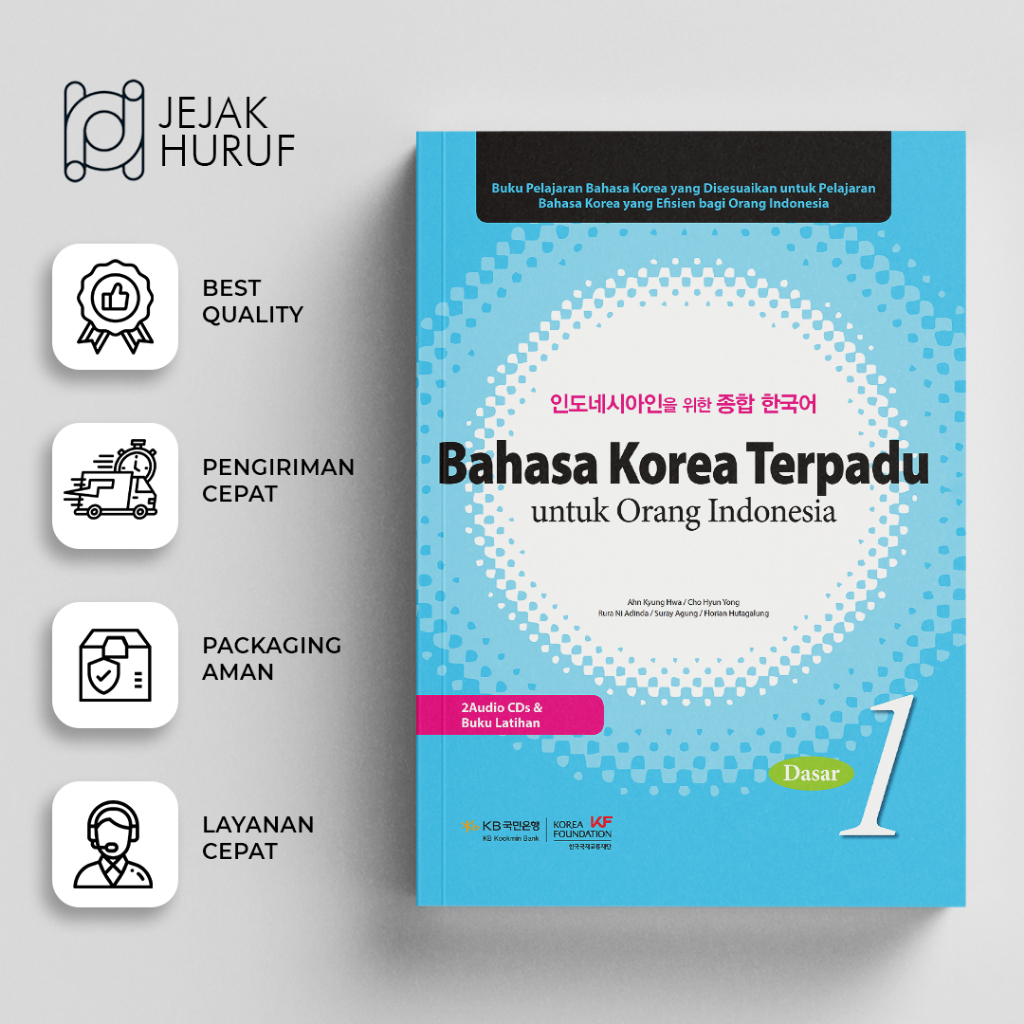 Buku Bahasa Korea Terpadu Untuk Orang Indonesia  Level 1 Textbook & Workbook