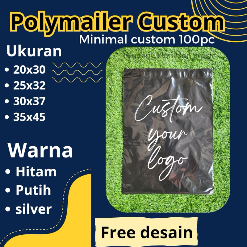 

POLYMAILER CUSTOM / FREE SABLON / FREE DESAIN / PLASTIK PACKING / KEMASAN HIJAB