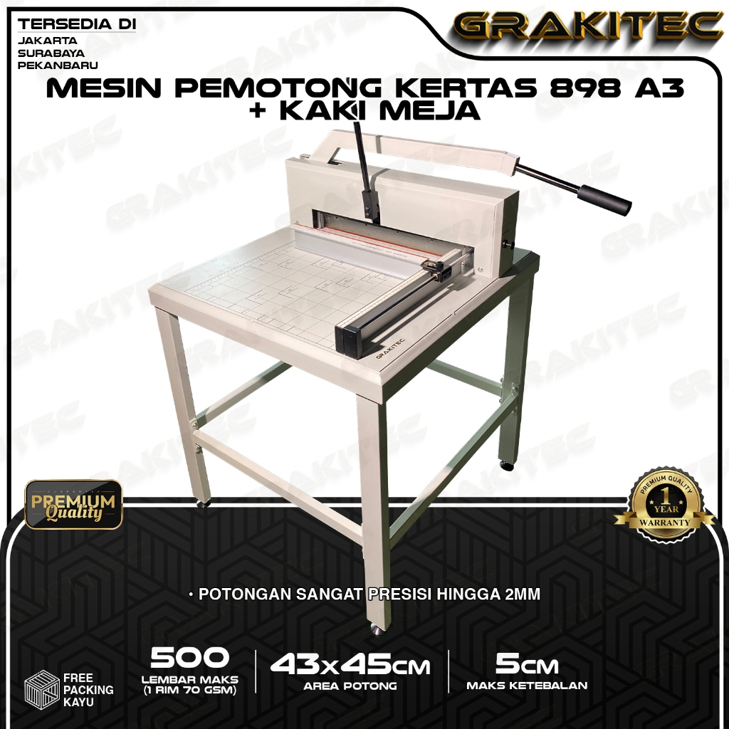 

Promo Mesin Pemotong Kertas 1 RIM 898 A3 + Kaki Meja