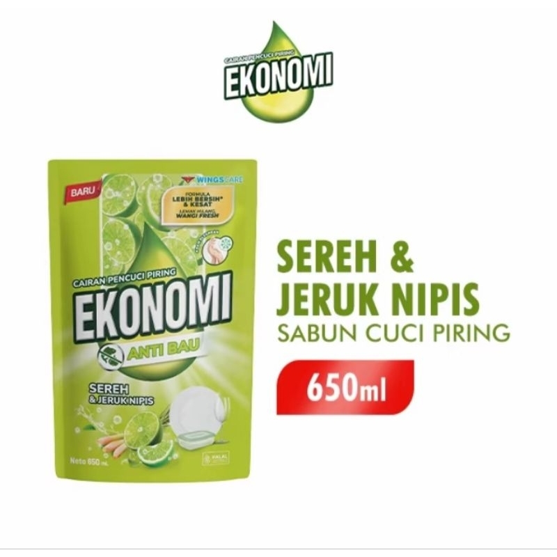 sabun cuci piring ekonomi varian jeruk nipis + sereh