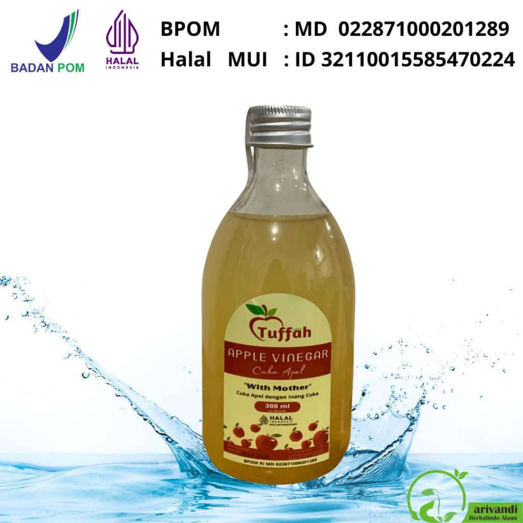 

TUFFAH CUKA APEL PREMIUM HALAL & BPOM Apple Cider Vinegar Premium With Mother