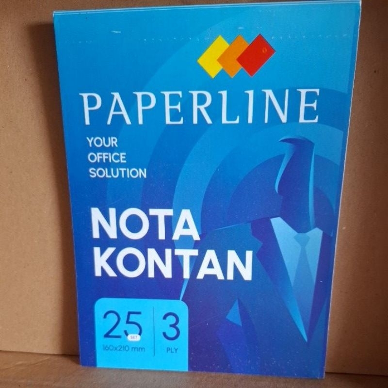 

buku nota NCR paperline 3ply besar 160x210mm 25 lembar