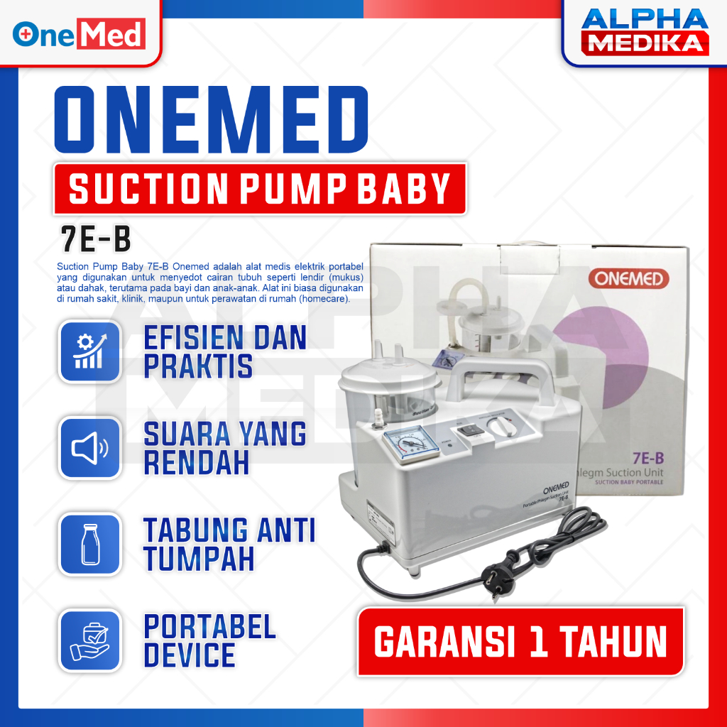 ONEMED - Suction Pump BAYI 7E-B / Suction Pump BAYI 7-B / Alat Penyedot Lendir Dahak Onemed
