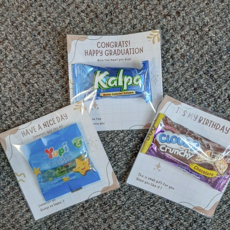 

Mini Gift Snack | Freebies Snack | Costum