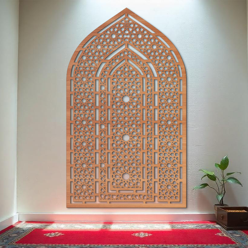 Pajangan Dinding Hiasan Dinding Musholla Mihrab Kubah
