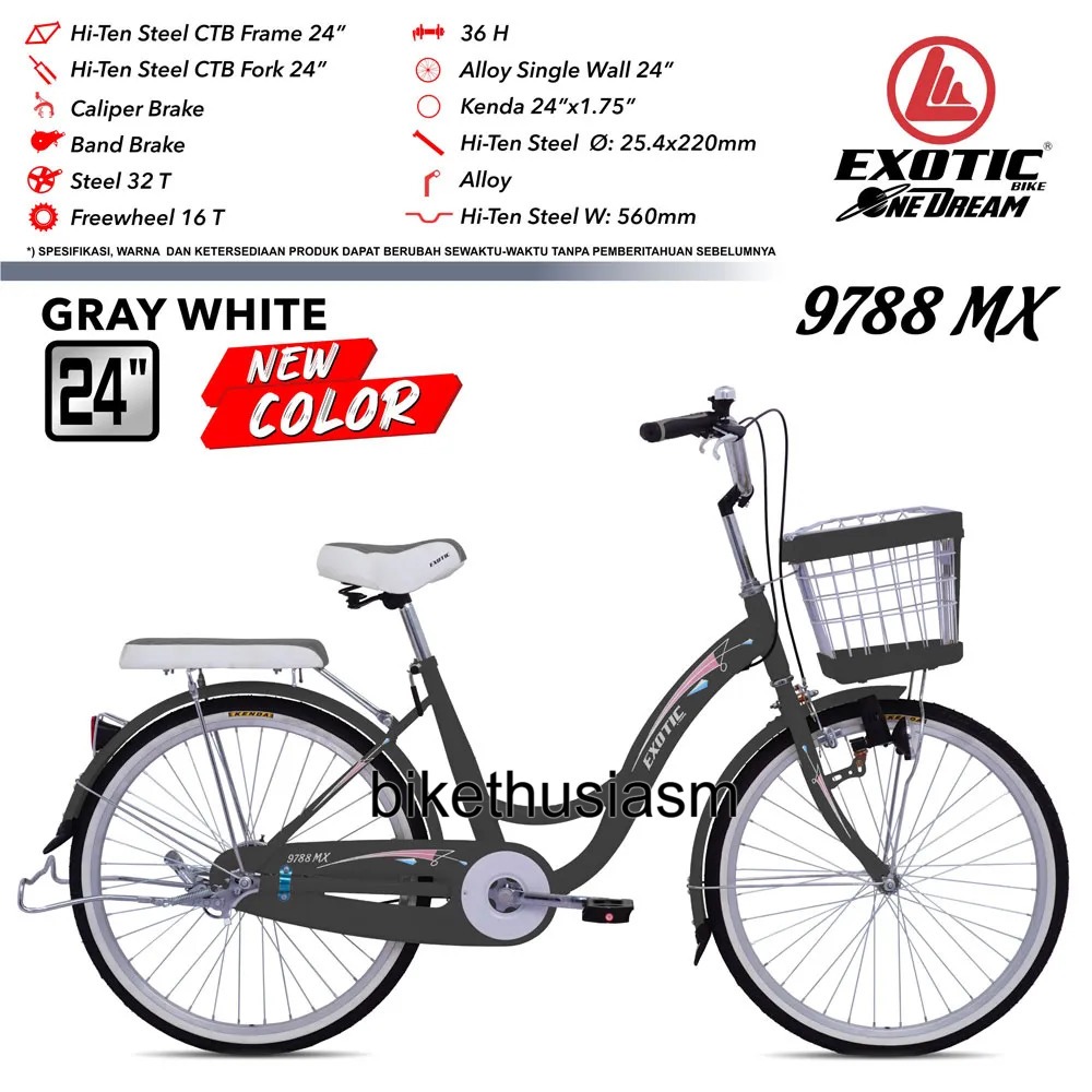 Sepeda Mini City Bike 24 Inch Exotic 9788 GX
