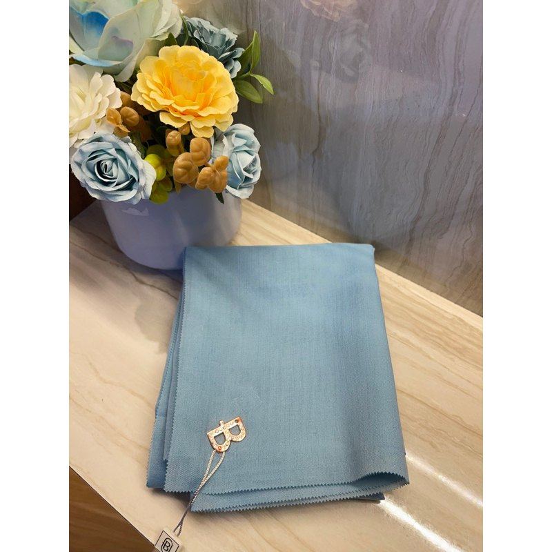 BUCKLE SCRAF HIJAB POLOS PREMIUM khusus ice blue