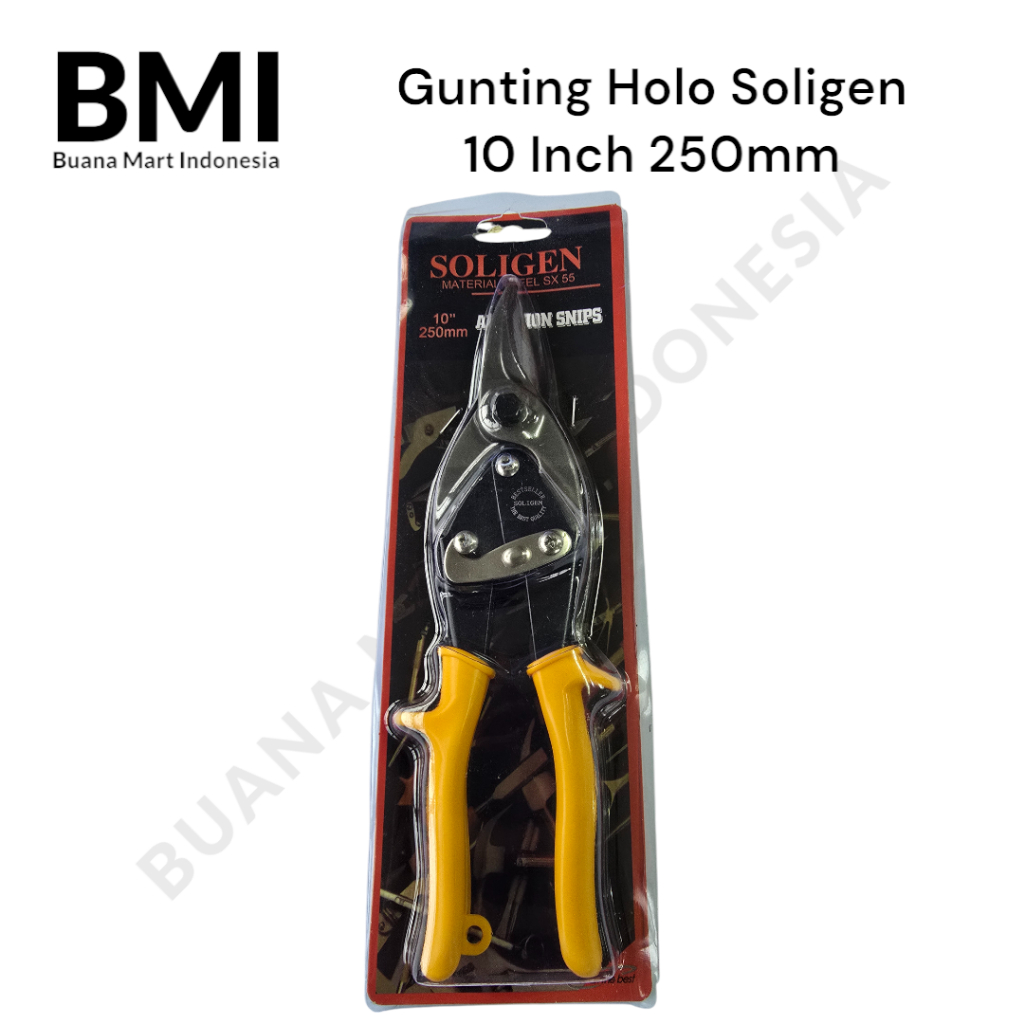 

Gunting Holo Soligen 10 Inch | Gunting Baja Ringan 10" 250mm | Aviation Snip | Gunting Seng | (1PC)