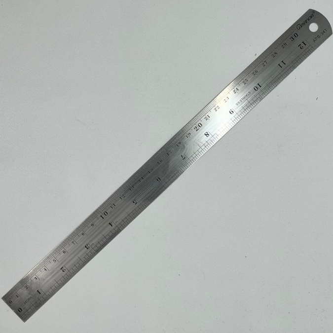 

Penggaris Besi Stainless Steel 30 cm Tabel Konversi (1 pcs)