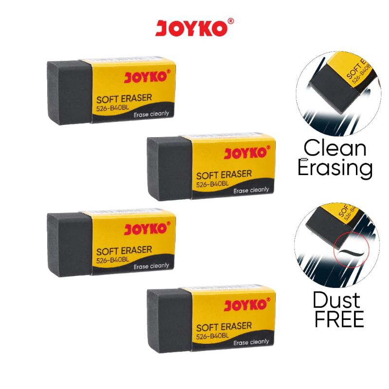 

Penghapus Karet Joyko 526-B40BL Hitam