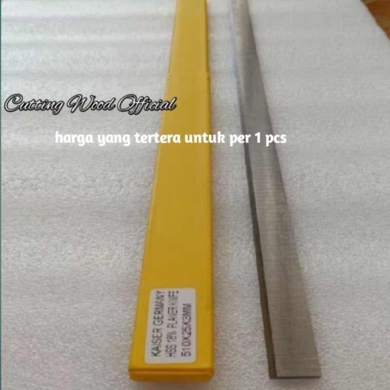 HSS pisau planer knife kaiser Germany 510x25x3mm - pisau Planer HSS 51 cm original Germany