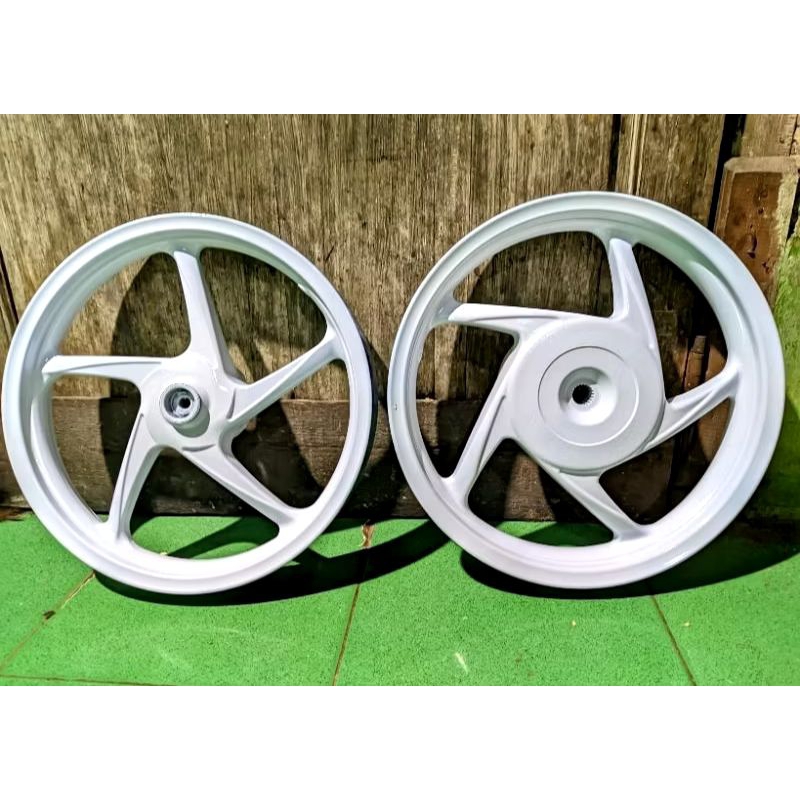 pelek velek satu set tinggal pasang depan belakang Honda beat fi Scoopy fi spcy original copotan sek