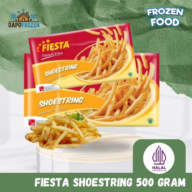 

FIESTA FRENCH FRIES SHOESTRING 500GR | FIESTA KENTANG 500GR