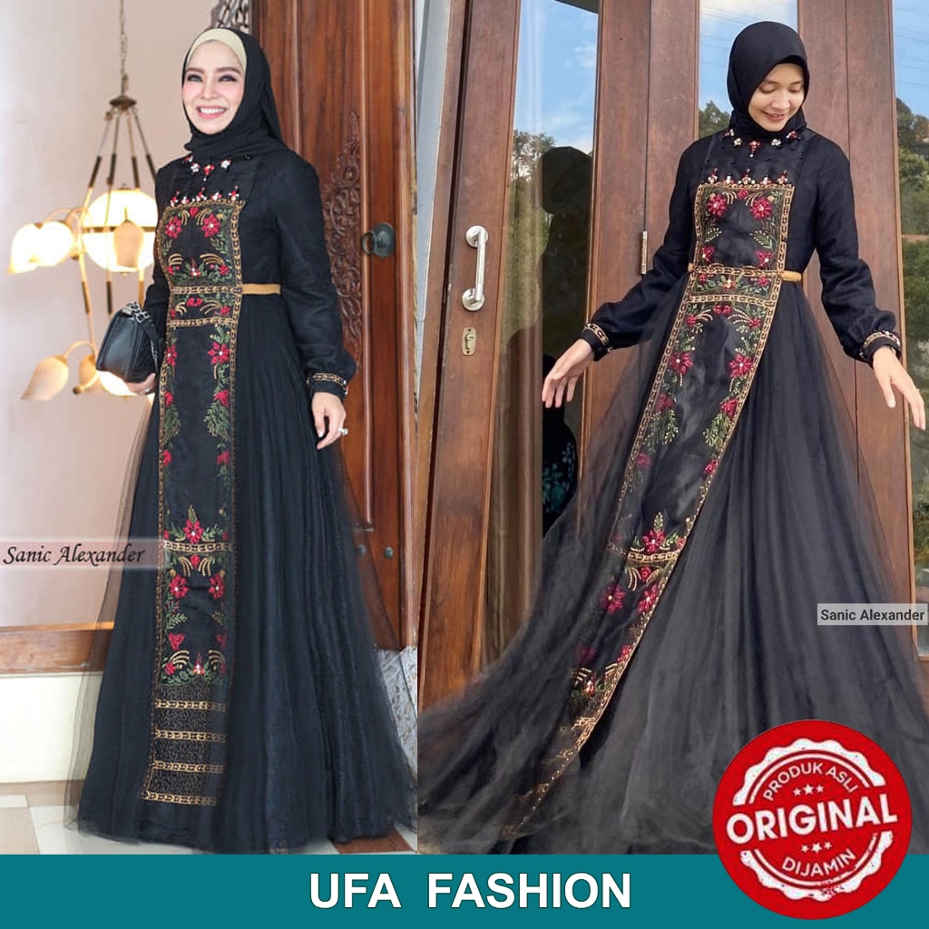 SANIC ALEXANDER DINARA Dress -- Gamis pesta mewah gaya elegan dan berkelas