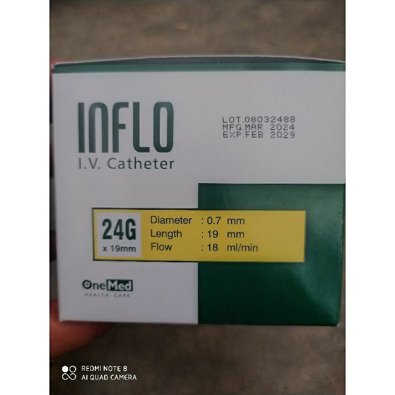 (COD) Abocath 24G OneMed 1 box isi 50 pcs