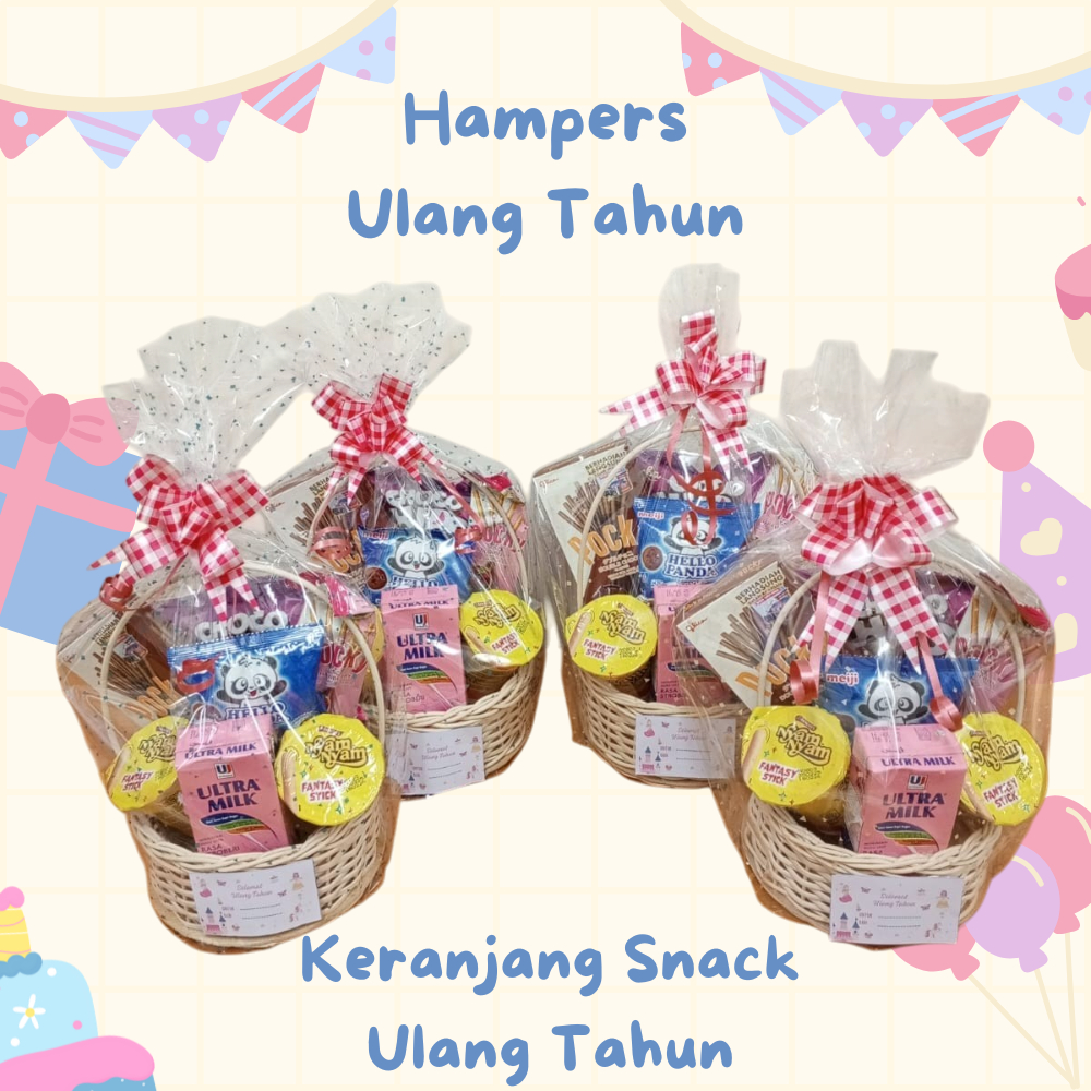 

Snack Ulang Tahun | Hampers Birthday | Keranjang Snack Ulang Tahun | Parcel Mini